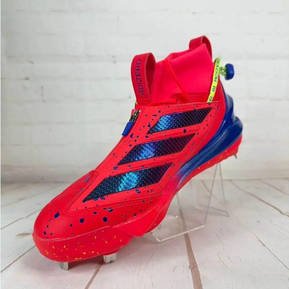 Adidas Adizero Impact 2.0 Shades Red Metal Baseball Cleats Mens Size 9.5 JQ4274